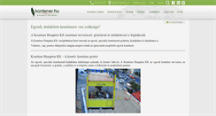 Desktop Screenshot of kontener-gyartas.kontener.hu