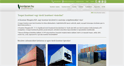 Desktop Screenshot of kontener-elado.kontener.hu